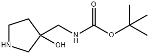 3-(Boc-aMinoMethyl)-3-hydroxypyrrolidine Structure