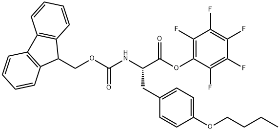 FMOC-TYR(TBU)-OPFP Structure