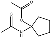 Acetamide, N-[1-(acetyloxy)cyclopentyl]- (9CI) Structure