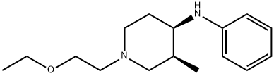 (3R,4R)-1-(2-ethoxyethyl)-3-methyl-2-phenyl-piperidin-4-amine 구조식 이미지