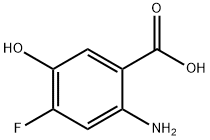 2-aMino-4-fluoro-5-hydroxybenzoic acid Structure