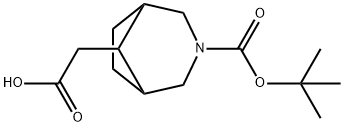 2-(3-(tert-Butoxycarbonyl)-3-azabicyclo[3.2.1]octan-8-yl)acetic acid Structure