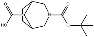 3-Boc-3-azabicyclo[3.2.1]octane-8-carboxylic acid Structure