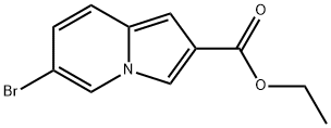 에틸6-브로모인돌리진-2-카르복실레이트 구조식 이미지