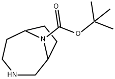 3,9-Diazabicyclo[4.2.1]nonane-9-carboxylic acid, 1,1-dimethylethyl ester Structure