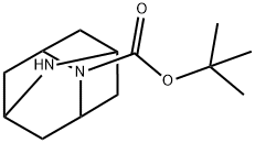 2,6-Diazatricyclo[3.3.1.13,7]decane-2-carboxylic acid, 1,1-diMethylethyl ester Structure