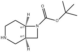cis-7-Boc-3,7-diazabicyclo[4.2.0]octane-7-carboxylate 구조식 이미지