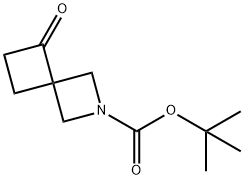 5-oxo-2-azaspiro[3.3]heptane-2-carboxylic acid tert-butyl ester Structure
