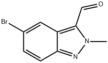 5-Bromo-2-methyl-2H-indazole-3-carbaldehyde Structure