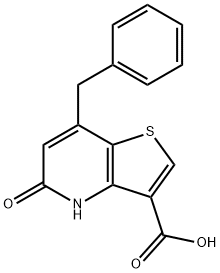 7-benzyl-5-oxo-4,5-dihydrothieno[3,2-b]pyridine-3-carboxylic acid 구조식 이미지