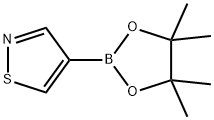 4-(4,4,5,5-tetramethyl-1,3,2-dioxaborolan-2-yl)isothiazole Structure