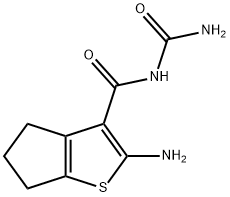 2-Amino-N-carbamoyl-5,6-dihydro-4H-cyclopenta[b]thiophene-3-carboxamide Structure