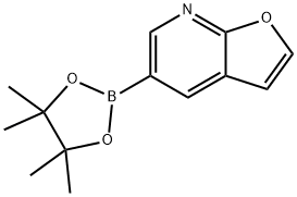 5-(4,4,5,5-TETRAMETHYL-1,3,2-DIOXABOROLAN-2-YL)FURO[2,3-B]PYRIDINE Structure