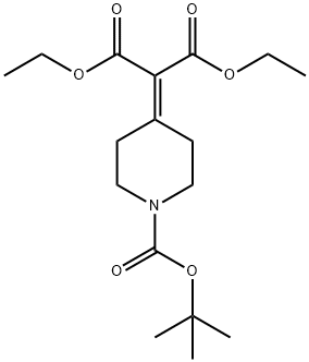 diethyl 2-(1-(tert-butoxycarbonyl)piperidin-4-ylidene)Malonate Structure