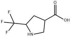 5-(trifluoroMethyl)pyrrolidine-3-carboxylic acid Structure