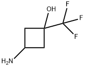 3-amino-1-(trifluoromethyl)cyclobutan-1-ol Structure