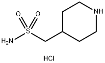 1-Piperidin-4-ylmethanesulfonamide hydrochloride Structure