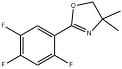 2-(2,4,5-트리플루오로페닐)-4,5-DIHYDRO-4,4-디메틸록사졸 구조식 이미지