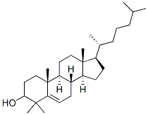 4,4-Dimethylcholest-5-en-3β-ol Structure
