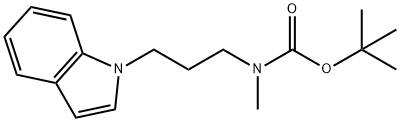 TERT-BUTYL 3-(1H-INDOL-1-YL)PROPYLMETHYLCARBAMATE Structure