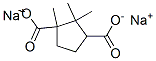 1,2,2-Trimethyl-1,3-cyclopentanedicarboxylic acid disodium salt Structure