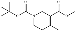 1,3(2H)-Pyridinedicarboxylic acid, 5,6-dihydro-4-methyl-, 1-(1,1-dimethylethyl) 3-methyl ester Structure