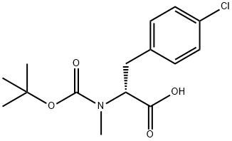 BOC-D-MEPHE(4-CL)-OH Structure