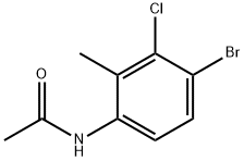 N-(4-BROMO-3-CHLORO-2-METHYL-PHENYL) ACETAMIDE 구조식 이미지