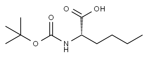 DL-Norleucine, N-[(1,1-dimethylethoxy)carbonyl]- 구조식 이미지