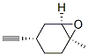 7-Oxabicyclo[4.1.0]heptane, 4-ethynyl-1-methyl-, [1S-(1alpha,4alpha,6alpha)]- (9CI) Structure