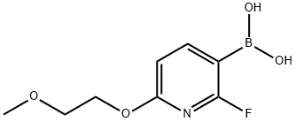 2-플루오로-6-(2-메톡시에톡시)피리딘-3-보론산 구조식 이미지