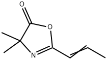 5(4H)-Oxazolone,4,4-dimethyl-2-(1-propenyl)-(9CI) 구조식 이미지