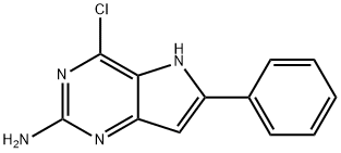 4-chloro-6-phenyl-5H-pyrrolo[3,2-d]pyrimidin-2-amine Structure