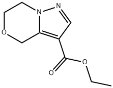 ethyl 6,7-dihydro-4H-pyrazolo[5,1-c][1,4]oxazine-3-carboxylate Structure