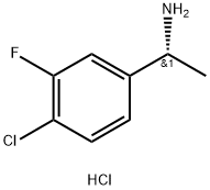 (R)-4-Chloro-3-fluoro-alpha-methylbenzylamine hydrochloride Structure