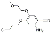 2-aMino-4-(3-chloropropoxy)-5-(2-Methoxyethoxy)benzonitrile Structure