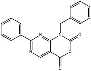 1-benzyl-7-phenyl-1H-pyrimido[4,5-d][1,3]oxazine-2,4-dione 구조식 이미지