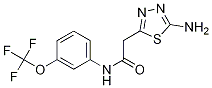 5-AMino-N-[3-(trifluoroMethoxy)phenyl]-1,3,4-thiadiazole-2-acetaMide 구조식 이미지