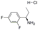 (R)-1-(2,4-디플루오로페닐)프로판-1-아민-HCl 구조식 이미지