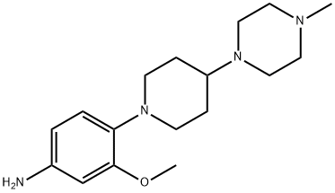 3-Methoxy-4-(4-(4-methylpiperazin-1-yl)piperidin-1-yl)aniline Structure