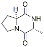 Pyrrolo[1,2-a]pyrazine-1,4-dione, hexahydro-3-methyl-, cis- (9CI) Structure