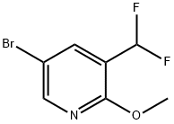 5-Bromo-3-(difluoromethyl)-2-methoxypyridine Structure