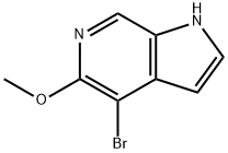 1H-Pyrrolo[2,3-c]pyridine, 4-broMo-5-Methoxy- 구조식 이미지