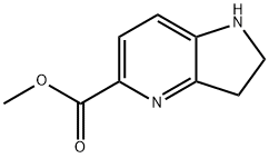 1H-피롤로[3,2-b]피리딘-5-카르복실산,2,3-디히드로-,메틸에스테르 구조식 이미지