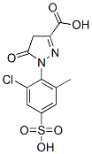 1-(2-chloro-6-methyl-4-sulfophenyl)-5-oxo-4,5-dihydro-1H-pyrazole-3-carboxylic acid Structure