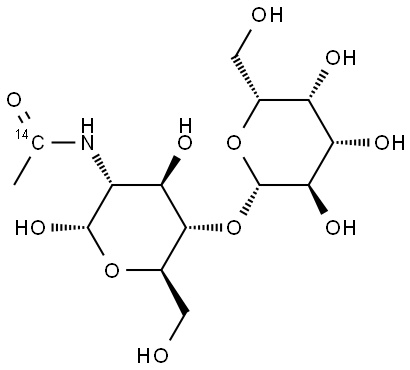 N-(ACETYL-1-14C)-LACTOSAMINE Structure