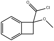 Bicyclo[4.2.0]octa-1,3,5-triene-7-carbonyl chloride, 7-methoxy- (9CI) Structure