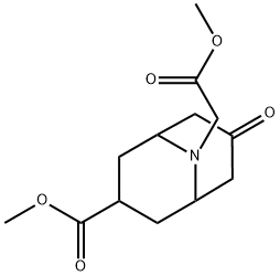 Methyl 3-(methoxycarbonyl)-7-oxo-9-azabicyclo[3.3.1]nonane-9-acetate 구조식 이미지