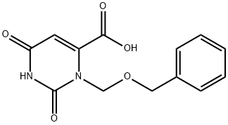 3-[(benzyloxy)Methyl]-2,6-dioxo-1,2,3,6-
tetrahydropyriMidine-4-carboxylic acid 구조식 이미지