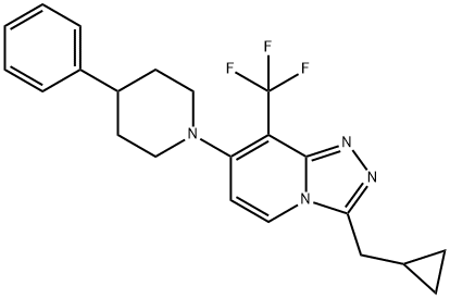 1254977-87-1 3-(cyclopropylMethyl)-7-(4-phenylpiperidin-1-yl)-8-(trifluoroMethyl)-[1,2,4]triazolo[4,3-a]pyridine